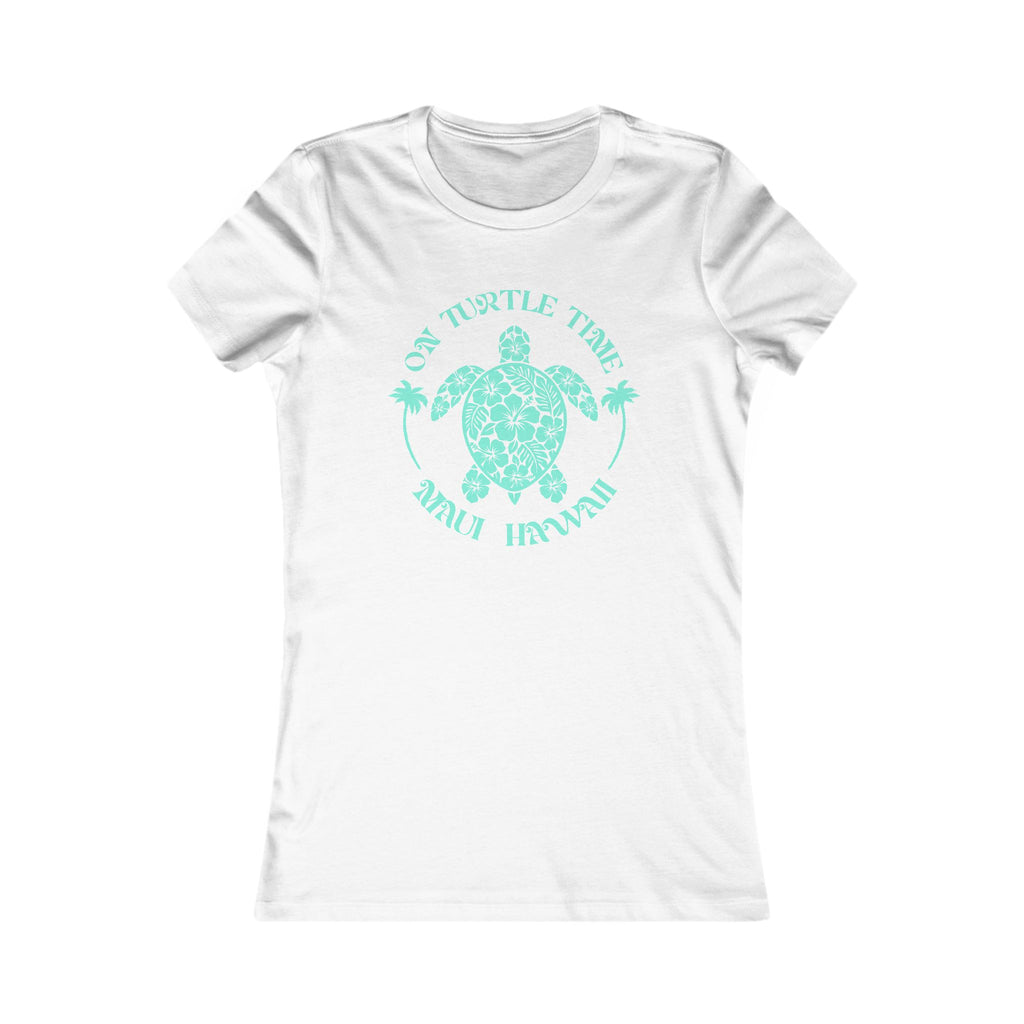 Island Turtle Tropical Waters Slim Fit Tee — Maui Hawaii
