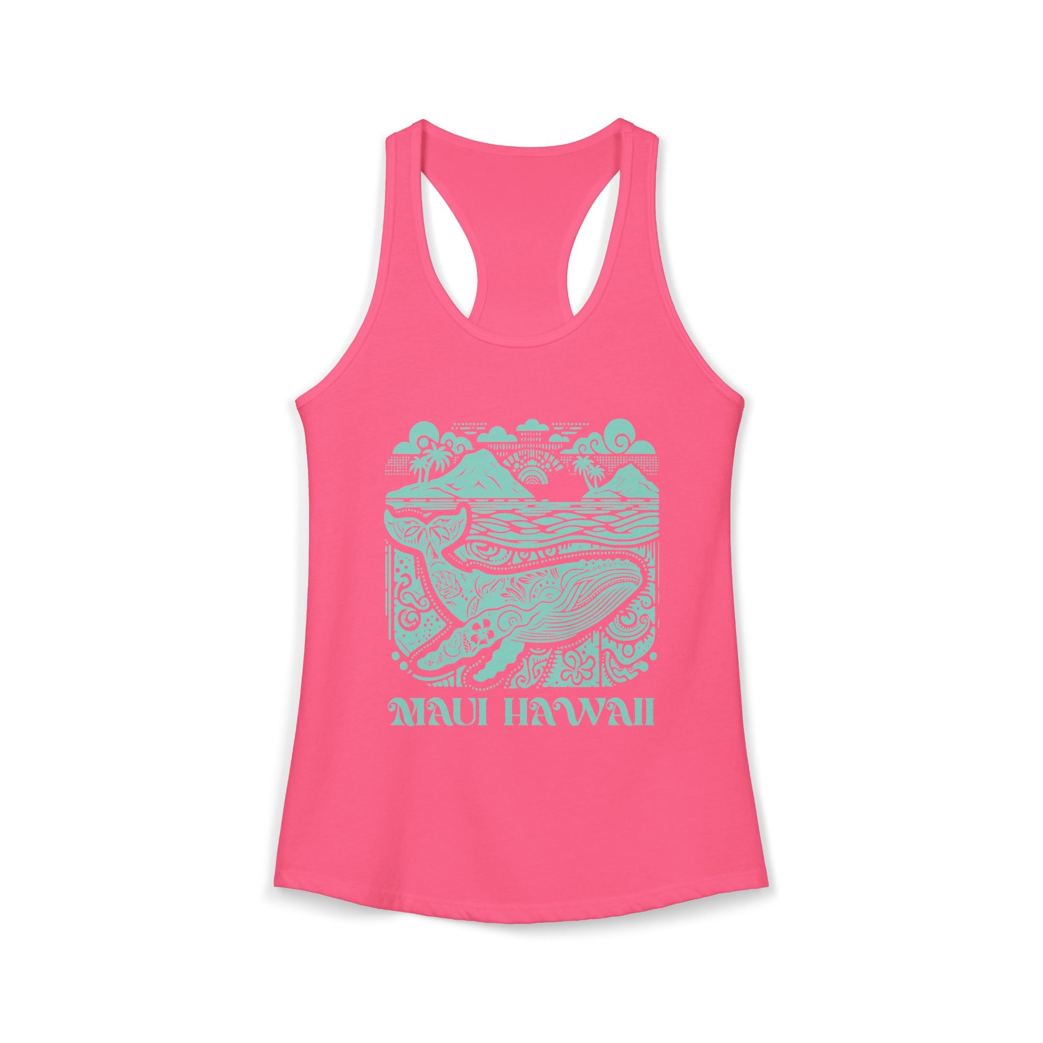 Island Whale Racerback Tank Top — Maui Hawaii