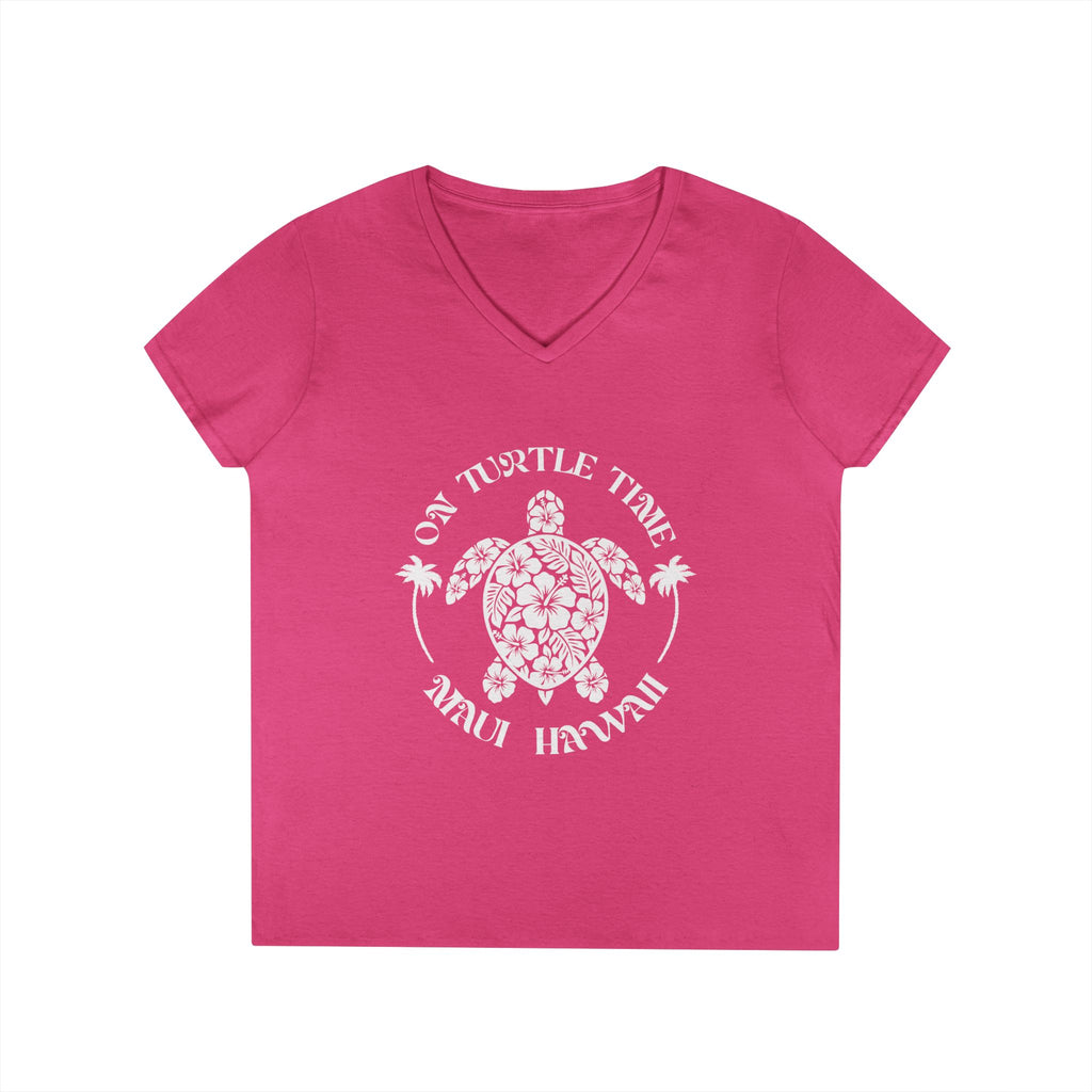 Turtle V-Neck T-Shirt — Maui Hawaii