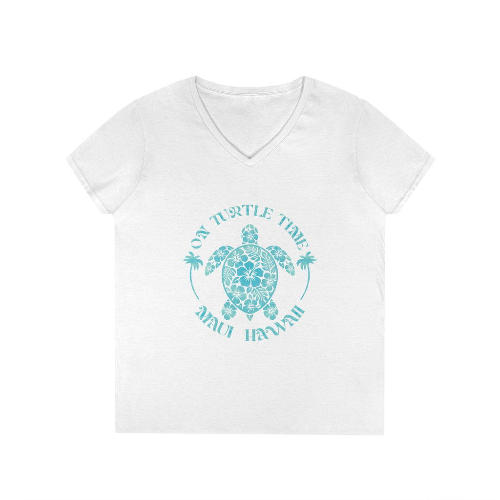 Sea Turtle V-Neck T-Shirt — Maui, Hawaii