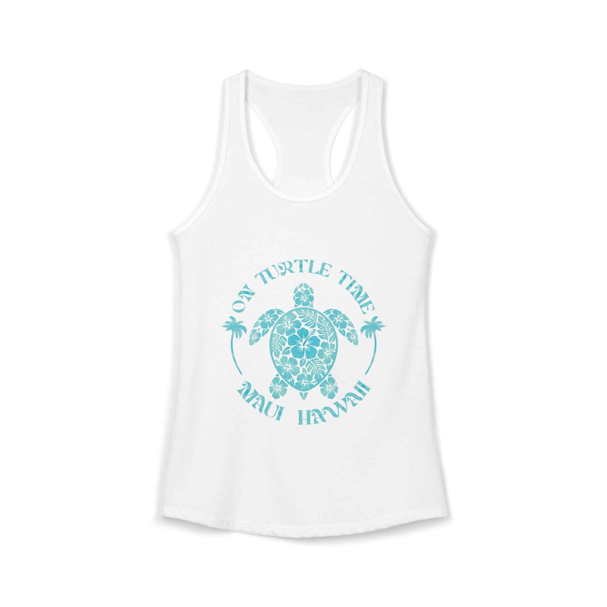 Island Turtle Tropical Waters Racerback Tank — Maui Hawaii