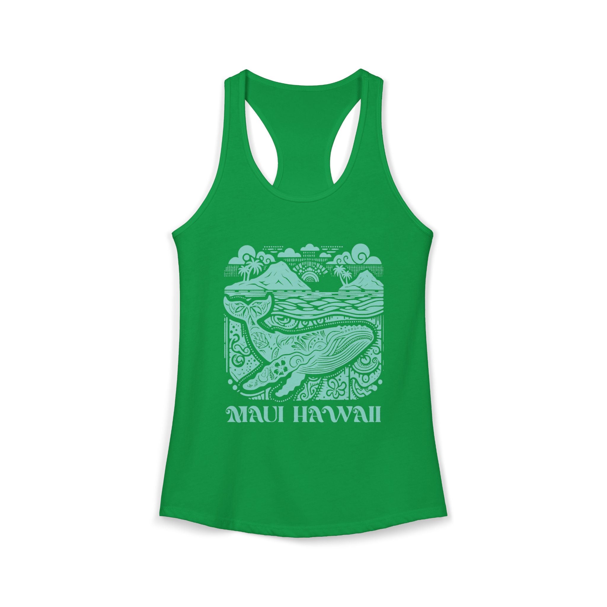 Island Whale Racerback Tank Top — Maui Hawaii