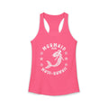 Mermaid Club White Print Racerback Tank — Maui Hawaii