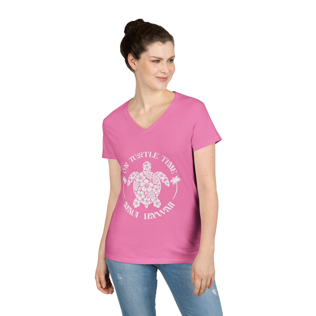 Turtle V-Neck T-Shirt — Maui Hawaii