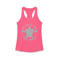 Island Turtle Turquoise Print Racerback Tank — Maui Hawaii