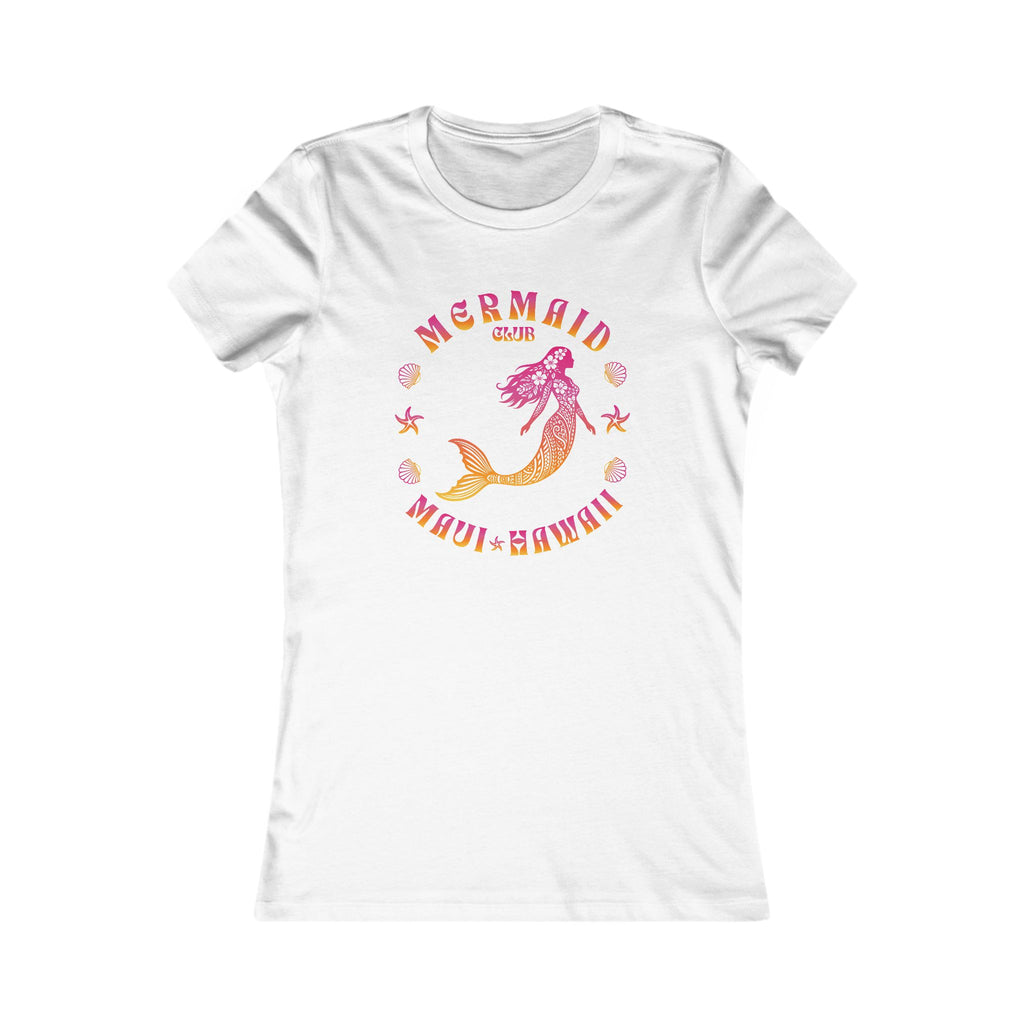 Mermaid Club Sunset Gradient Slim Fit Tee — Maui Hawaii