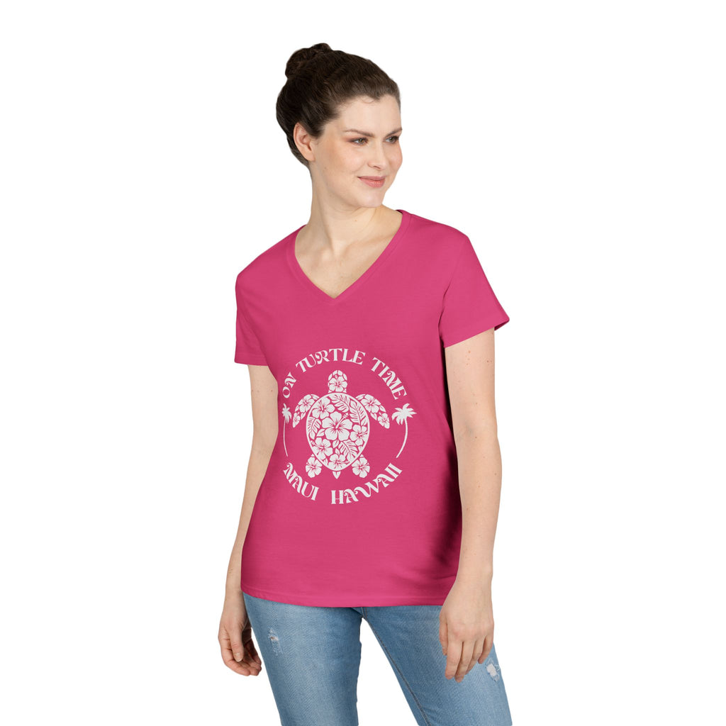 Turtle V-Neck T-Shirt — Maui Hawaii