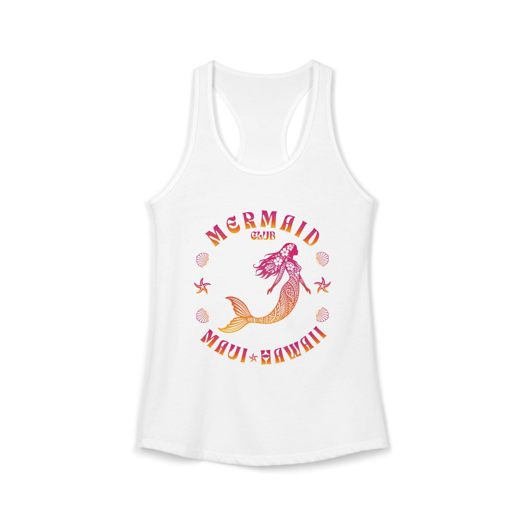 Mermaid Club Sunset Gradient Racerback Tank — Maui Hawaii